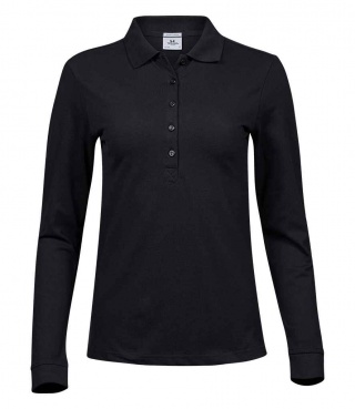 Tee Jays T146  Ladies Luxury Stretch Long Sleeve Polo Shirt
